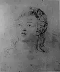 Lais of Corinth, Butlin #712 recto c 1820, 150x140mm - Private Collection, Great Britain