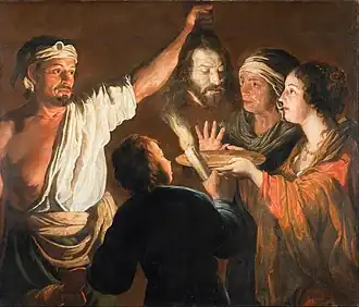 William Dobson , The Executioner with the Head of John the Baptist , 1640