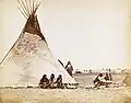 William S. Soule - Arapaho camp