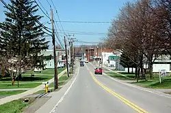 Williamson looking north on South Avenue (NY&nbsp;21)