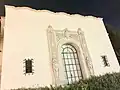 Ornate window surround.