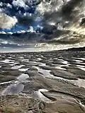 South of Withernsea at low tide.