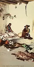 Women at the Matate, Moki Pueblos, c. 1900