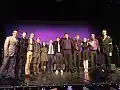 The 2017 Yellow Garter Band before their performance at the annual Oregon Marching Band end-of-year Banquet