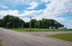 Entering the town