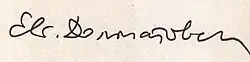 Yevgeny Dolmatovsky's dedicatory inscription on a book of poems (1973)
