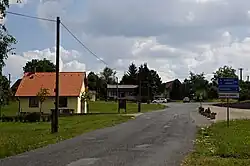 Centre of Zahrádka