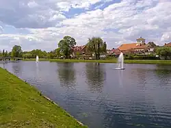 Białka River pond