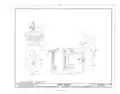 Christ Church baptismal font, measured drawings (left).