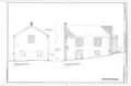 Side and rear elevations.