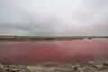Panoramic view of the salt flats of Walvis Bay