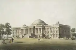 A painting of the U.S. Capitol in 1825