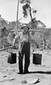 Collecting water near Moscow Villa. Circa 1951